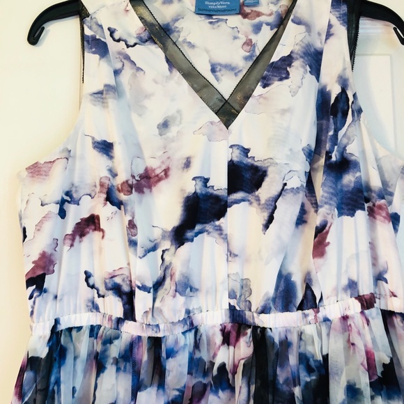 Simply Vera Dress Vera Wang Floral Like New Lovely Style So Feminine & Stunning - Picture 3 of 8